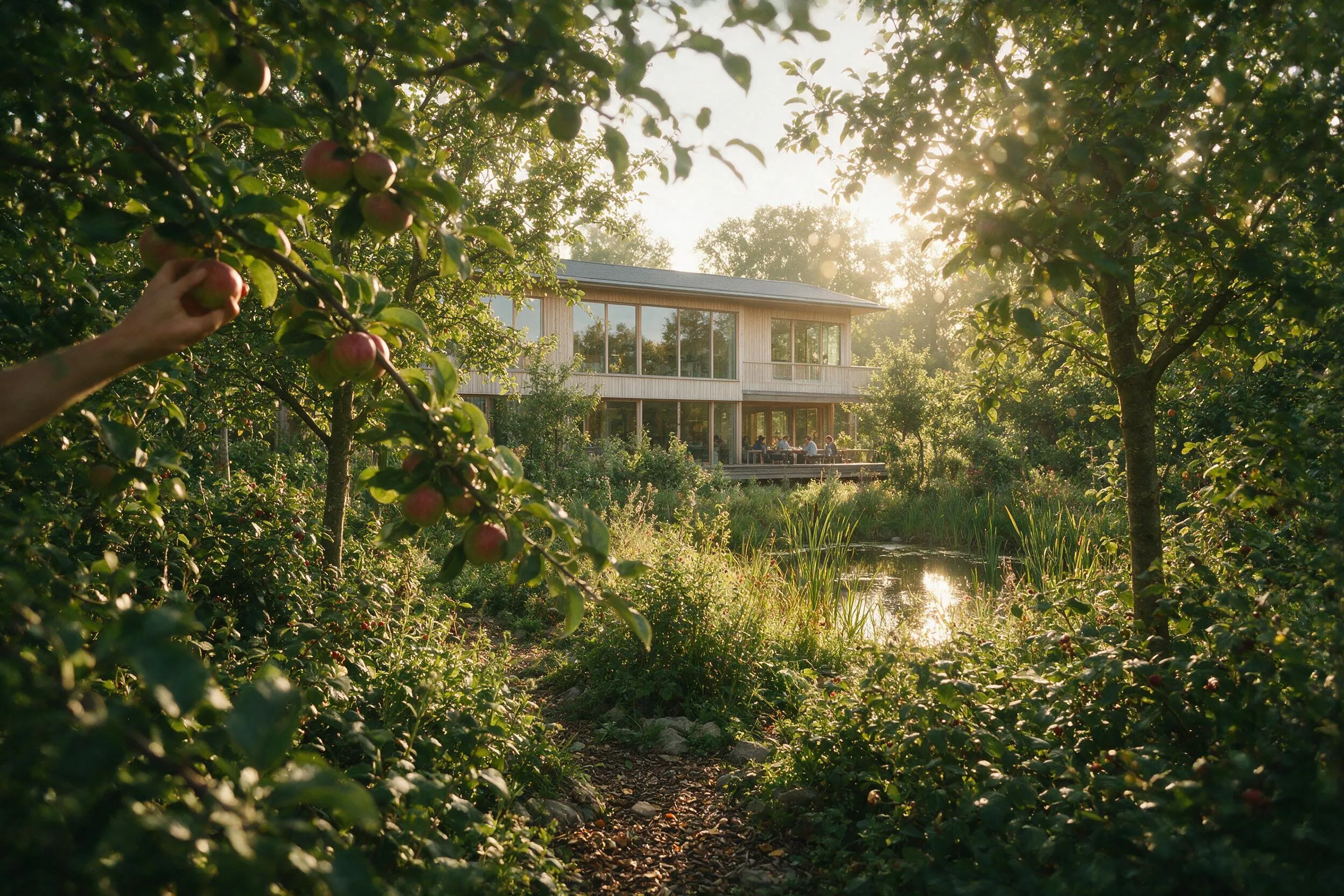 Le jardin-forêt d'entreprise : visite guidée d'un projet type en Wallonie