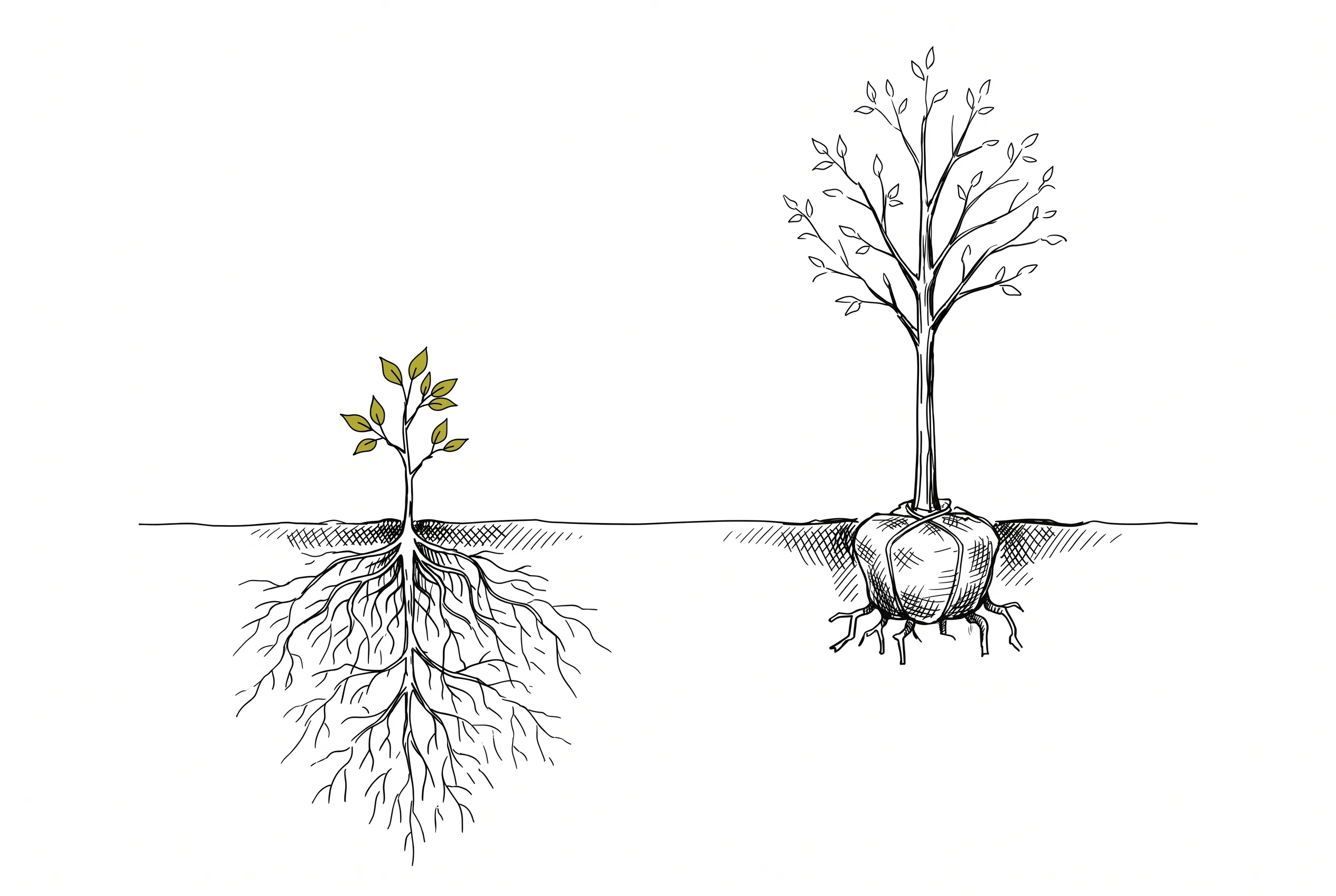 Planter petit pour planter robuste